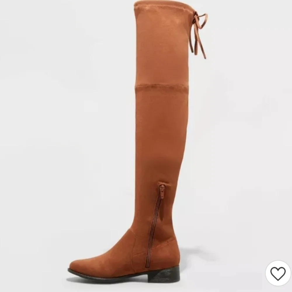 A New Day Sidney Cognac Vegan Suede Over the Knee Boots Size 9.5